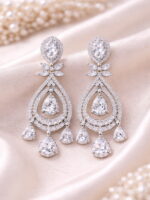 Celestial Radiance American Diamond Earrings - Image 2