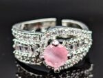Pink American Diamond Ring