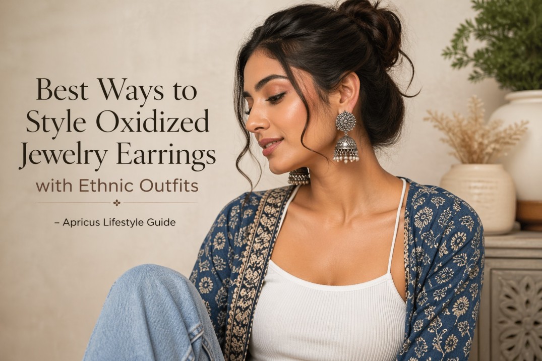 how to style oxidized earrings