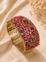 Pink Crystal Cuff Bracelet